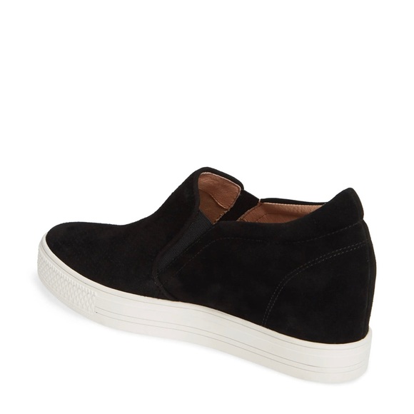 Caslon Black Suede Sneaker Cnallie- Lea, Allie style. Platform - Picture 2 of 12